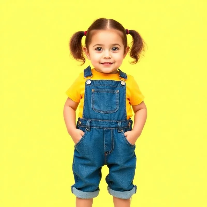 Affordable toddler girl denim overalls