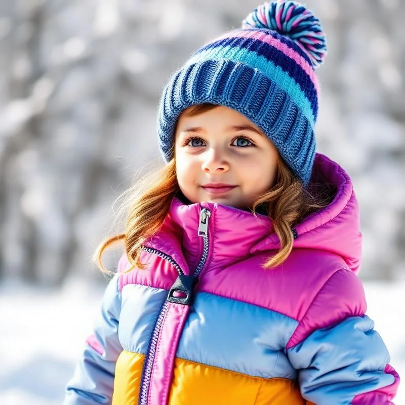 Soft comfortable toddler girl winter puffer outfit